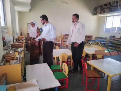 Mrs.Wadile madam Edu dept Panchayat Samiti Miraj,visited our school.She was fascinated by observing the  Abhyaas Krido Lab.She appreciated the work of teacher  and  activities  conducted.