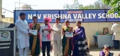 Marathi day celebration in NKVS state  board school