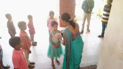 WELCOME STUDENTS IN FIRST DAY OF SCHOOL