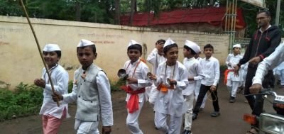 Ashadhi Ekadashi celebration at Nav Krishna valley school