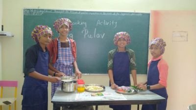 Students prepared baryani 