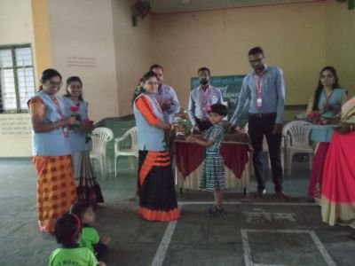 Teachers day celebrated in school