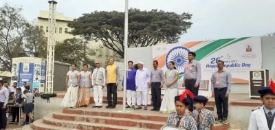 74th Republic Day Celebration in NKVS school NKVS campus