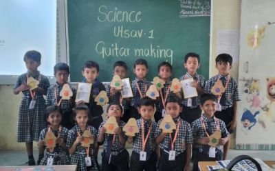 Std 1st Guitar making Activity