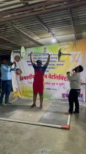 अनुज पाटील  नव कृष्णा व्हॅली स्कूल इंग्रजी माध्यम इयत्ता दहावी शालेय विभागीय वेटलिफ्टिंग स्पर्धेमध्ये *102 किलो वजन गटामध्ये 97 वजन उचलून  प्रथम क्रमांक प्राप्त करून राज्यस्तरीय स्पर्धेसाठी निवड त्याचे हार्दिक हार्दिक अभिनंदन