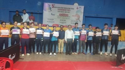 ५व्या महाराष्ट्र राज्य रँकिंग टेबल टेनिस स्पर्धेत तिसऱ्या दिवशी 17व 19 मुले मुलीच्या गटात नाशिक व मुंबई पुणे खेळाडूंचे वर्चस्व.
