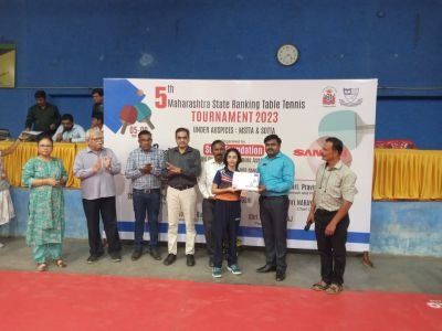 सुरज फाउंडेशन येथे५ व्या महाराष्ट्र राज्य रँकिंग टेबल टेनिस स्पर्धा उत्साहात संपन्न स्पर्धेत 700 खेळाडूंचा सहभाग