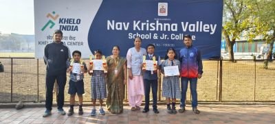 Swimming competition winner students 