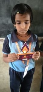 LED diya by std 2 vijaynagar mhaisal