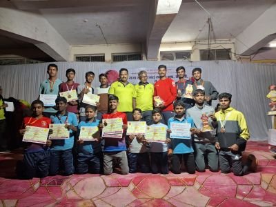 Nav krishna valley school students received lot of Madels in sports events.