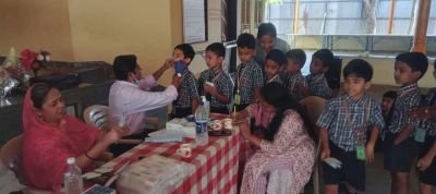Today on Monday 24-2-2025 DENTAL CHECK UP CAMP was arranged in Our school. Our Allumni Dr. Fahim Momin, Dr Nishta Ara Momin had spare their valuable time to conduct the camp.Both the Doctor's were welcomed by HM.Aslam Sanadi Sir and Mrs Rasmhi Kalal Màdam Co ordinator Abhyaas Mhaisal, Mrs Magdum madam and Nitin Bansode sir.His Parents were also present on this Occassion. As he had promised Me to visit the school and conduct  the camp so today he took the opprtunity inspite of his busy schedule. Students of Abhyaas Mhaisal, Balwadi,MM. EM 1st to 4th got an opprtunity to get check up.He expressed his heartfelt gratitude to All his teacher's and the SF especially who laid the concrete foundation of his life. He gave inspiring speech and  exlained how to take care of the teeth and maintain health in our life.His parents were very happy to visit the school here. Dr. Fahim also distributed healthy dental Kit. After the camp was over they visited our New School. building at Mhaisal. They were were very much impressed to see the building and Our newly setup Krido Lab. Rashmi Miss explained how the krido Lab is helpful for student's to learn.Sunil Chougule HM of Marathi Medium and All other staff took effort's to organise the camp. Mrs Babita Kamble gave the vote of thanks.
Thanks to Dr Fahim,Dr. Nishat ara and his parents too for conducting Dental Check Up Camp.
