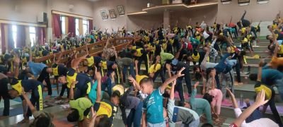 International Yoga day Celebrated nkvsmm students 