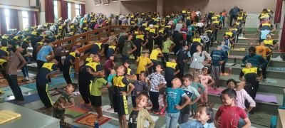International Yoga day Celebrated nkvsmm students 