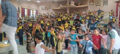 International Yoga day Celebrated nkvsmm students 