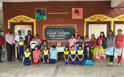 Saluting to Chatrapati Shahu Maharaja @ Nav Krishna Valley, School & Jr. College, Uttur