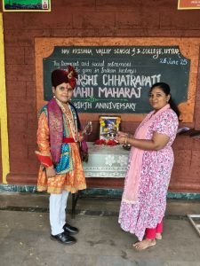 Saluting to Chatrapati Shahu Maharaja @ Nav Krishna Valley, School & Jr. College, Uttur