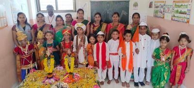 Ashadhi Ekadash  studenti celebration in Nav Krishna Valley School, Khandala 