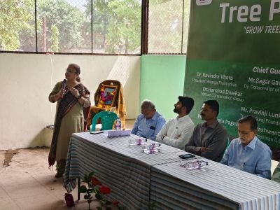 Suraj Foundation Nav Krishna valley school condcuted Tree Plantation in Botanical garden