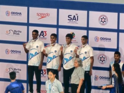 4 X 200 MTR Free Style Relay Boys Group l

Won Silver Medal with time 07.57.42

Rishi Bhagat 
Atharvraj Patil
Archit Morvekar 
Om Satam

???? Congratulations Team Maharashtra ????????