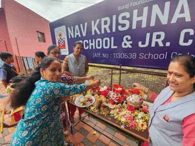 Nav Krishna valley school celebrated the Dahi Handi