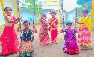 Janmashtami celebration in Nav Krishna Valley Abhyaas 