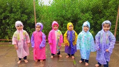 Rainy Day Celebration in Nav Krishna Valley Abhyaas