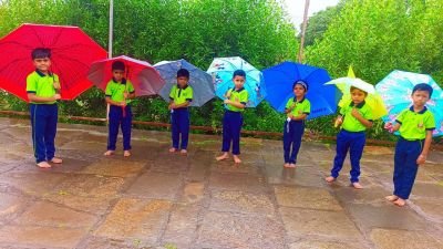 Rainy Day Celebration in Nav Krishna Valley Abhyaas