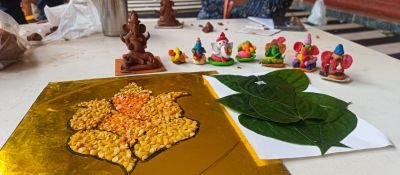 Ganpati making activity celebration on 26 August 2025 @nkvs Uttur