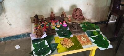 Ganpati making activity celebration on 26 August 2025 @nkvs Uttur