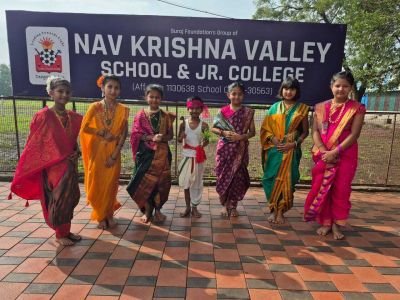 एक भारत श्रेष्ठ भारत फ्लेवर ऑफ टेस्ट नव कृष्णा व्हॅली स्कूल स्टुडंट्स पार्टीसिपेटेड दिस ऍक्टिव्हिटी