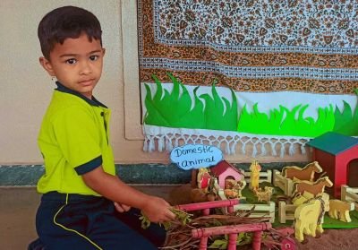 Theme Activity _ Animal Kingdom ????????????????????????????????????
As the concept of this month was Animal Kingdom on 14th October 2025 we had a theme activity, children were in the costumes of their favourite animals mask,it was a delightful experience watching them roar like lions,hop like bunnies and swing like monkeys, such activities not only bring joy but also help children build, imagination & love for nature, while exploring Animal Kingdom,the children learnt different types of animals including wild, water and domestic animals, with curiosity and enthusiasm, they  participated in interactive activities that help them differentiate between these animals groups, this engaging exercise not only promoted learning but also enhanced their
 focus and concentration.
Thank you ????
NKVS_ABHYAAS.