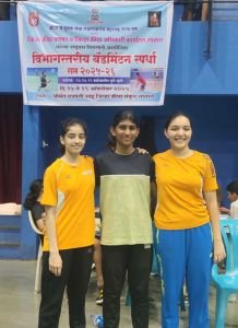 Divisional School Badminton Competition was held at District Sports Complex Satara on 17th October 2025.
Nav Krishna Valley School, English Medium School, secured First place in the competition and was selected for the state-level school competition.
Names of the students:
Ridhima Marathe, 10th grade
Anvi Kulkarni, 10th grade
Pratikhsha Barge, 10th grade
Congratulations to the winners.