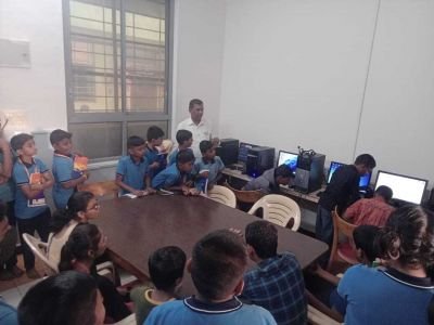 Visit to Blind Children’s School, Miraj 

On 29th November 2025, students of Std. 5th A and B visited the Blind Children’s School at Miraj as part of the outreach and awareness programme. The visit helped students understand the challenges of visually impaired children and learn about the Braille script.

Our students interacted with the children and participated in their morning assembly, which left a strong impact and taught them the value of empathy and supporting differently-abled individuals.

The visit was guided by Mr. Aslam Sandi and Ms. Jhanvi Gore.