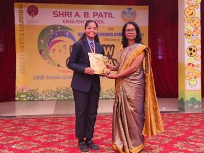  Nav Krishna Valley School (English Medium) students participated in the Yellow Conclave Competition  Rank 2. NKVS school 
Sanvi Katkar 