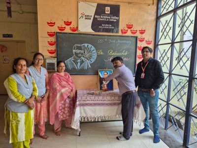 Birth anniversary of Dr Babasaheb Ambedkar

    On 14th April 2026, the birth anniversary of Dr. B. R. Ambedkar was celebrated with great respect and enthusiasm at Nav Krishna Valley School (English Medium).????
   The program began with the ceremonial photo worship (Pujan) of Dr. Babasaheb Ambedkar, which was performed by the Vice Principal in the presence of all the teachers. The atmosphere was filled with dignity and reverence as everyone paid tribute to the great leader.
Dr. B. R. Ambedkar, popularly known as the architect of the Indian Constitution, was a great social reformer, economist, and visionary leader. He dedicated his life to the upliftment of the oppressed and worked tirelessly for equality, justice, and education. His contribution to building a democratic India is invaluable.

    On this occasion, his inspiring thoughts were remembered and shared among the teachers. One of his famous quotes, “Education is the most powerful weapon which you can use to change the world,” motivated everyone to value knowledge and strive for progress.

   The celebration concluded with a message to follow the ideals of Dr. Ambedkar in daily life by promoting equality, unity, and respect for all.