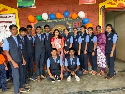 Nav Krishna valley school Uttur celebrated 80 th Indepandance day