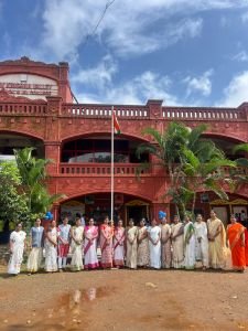 Nav Krishna valley school Uttur celebrated 80 th Indepandance day