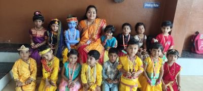Nav krishna Valley school Mahisal celebrated Dhai handi