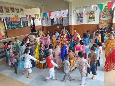 Nav krishna Valley school Mahisal celebrated Dhai handi