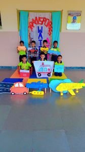 NKVS Abhyaas conducted the Theme Activity - Transportation