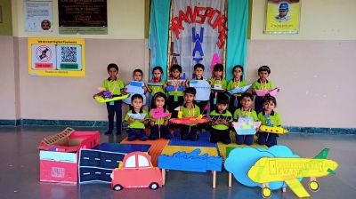NKVS Abhyaas conducted the Theme Activity - Transportation