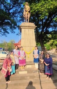 Nav Krishna Valley school English medium celecrtaed Gandi Jaynati 