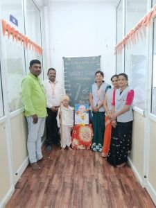 Nav Krishna Valley shirwal school celebrated Gandi jaynati