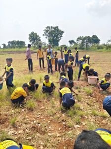 Nav Krishna Valley school Uttur 2nd oct cleanining day