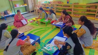 Kreedo training for Abhyaas Kupwad EM and MM teachers.